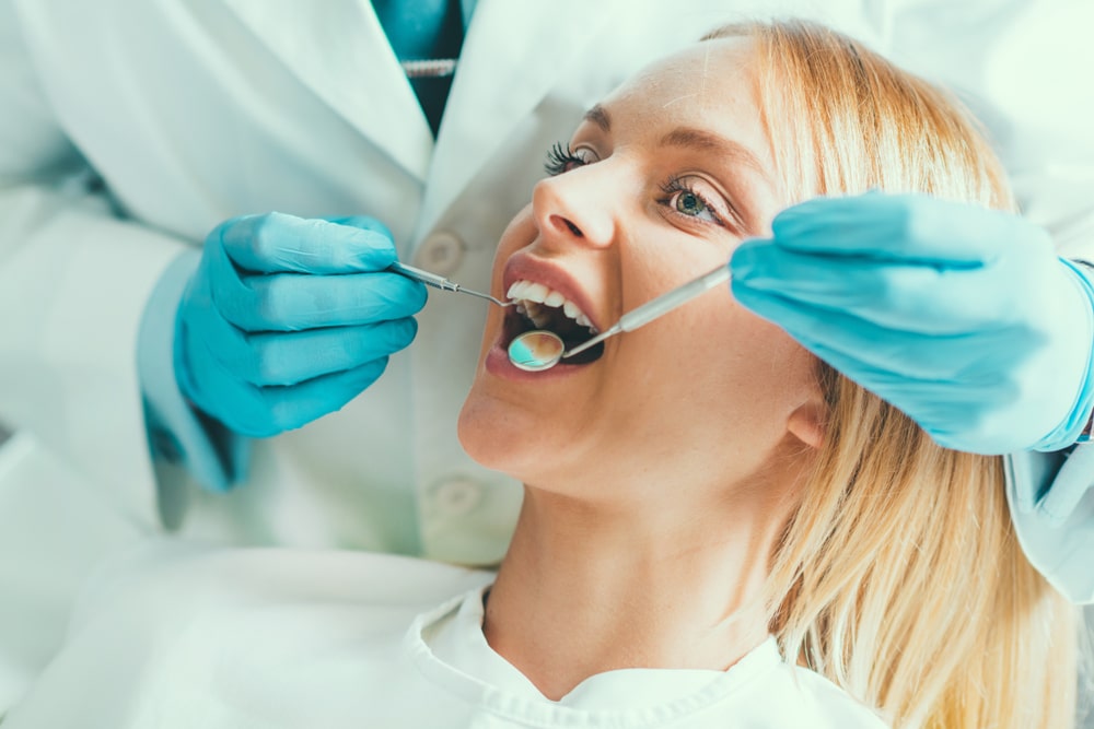 Young Woman Having a Dental Check-up